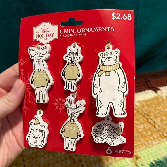 FREE if Bundled / Christmas Ornament Forest Creature 6 Pack - Picture 2 of 9